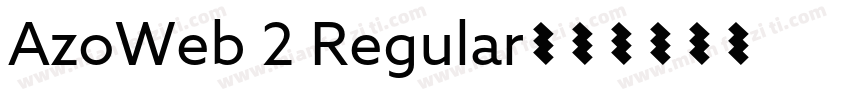 AzoWeb 2 Regular字体转换